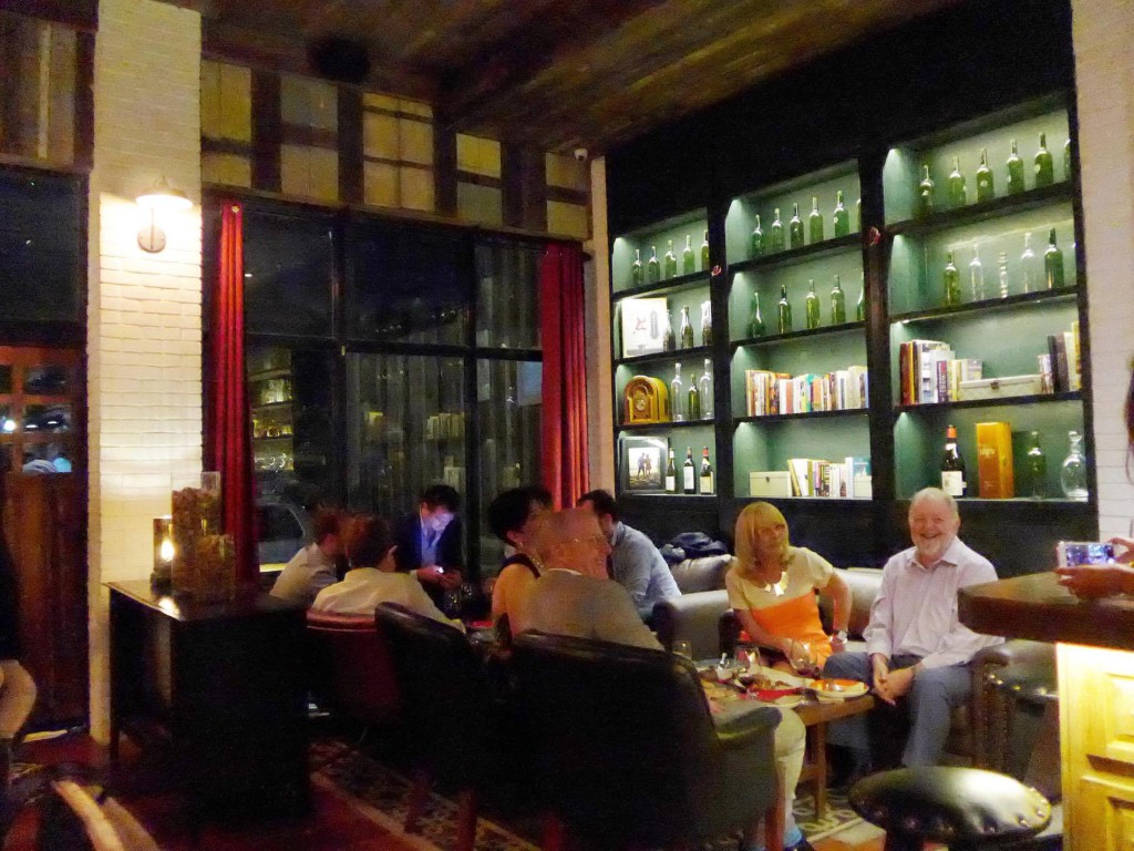 Cozy seats make Dr. Wine a great place to enjoy and unwind with friends over a glass or a bottle of wine