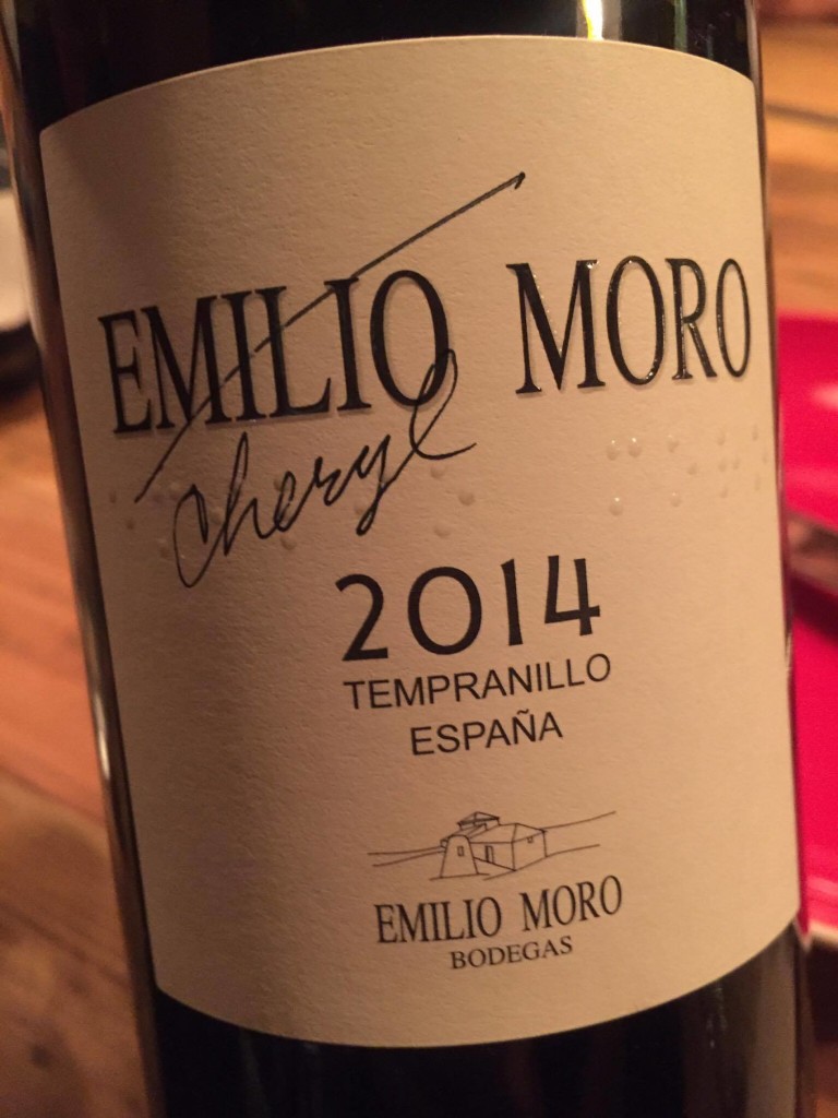 Proof that my friends and I had tons of fun-- look how our night ended... they renamed the iconic Emilio Moro after me, lol.