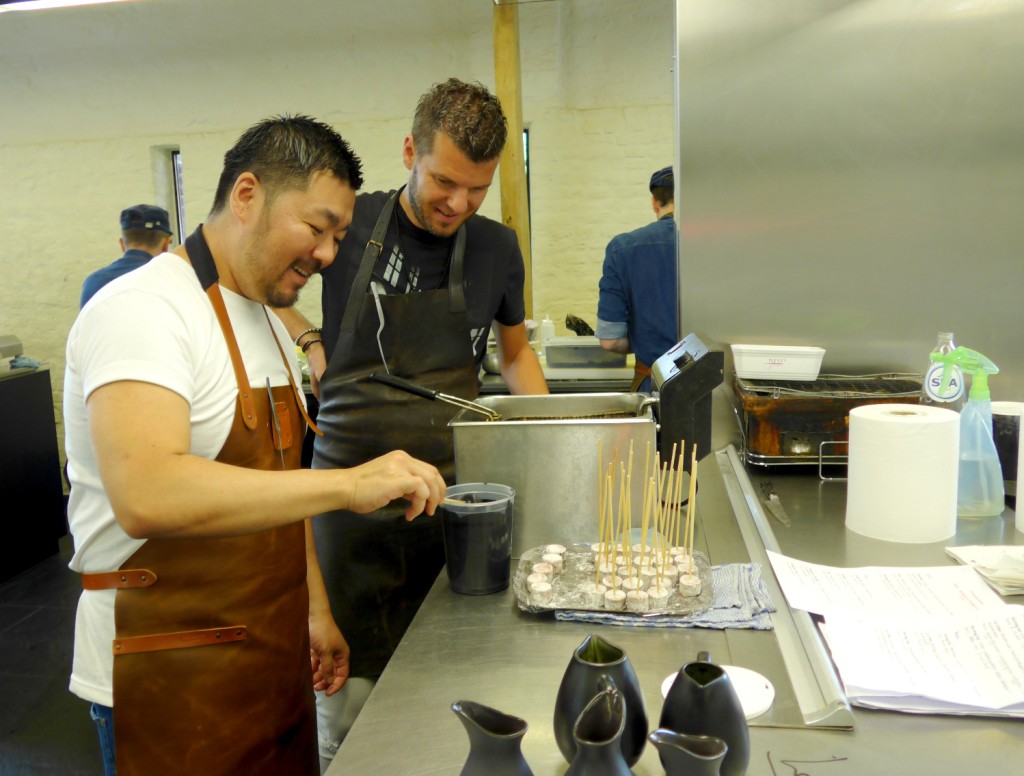 Michelin action! Yusuke Takada (La Cime Osaka, 2 Michelin stars) and Gert de Mangeleer (Hertog Jan, 3 Michelin stars)