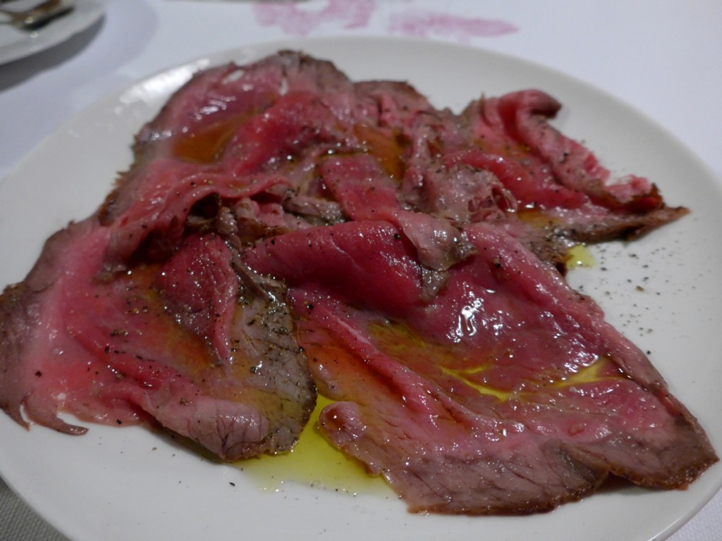 English roast beef, a recipe by Valter's parents, is also a popular dish at Hisa Polonka (Photo by Cheryl Tiu)