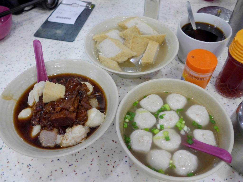 Janice also took us to a delicious noodle shop where locals frequent called On Lee Noodle Shop-- their fish balls, fish cakes and beef briskets are delicious! Come here if you're looking for something slightly off the beaten path (Photo by Cheryl TIu)