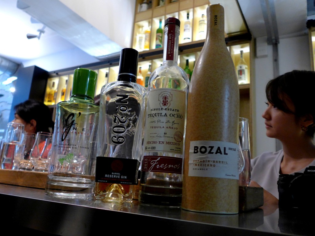 A spirits-tasting session at The Woods could run the gamut from gin to whisky to tequila to mezcal (Photo by Cheryl Tiu)