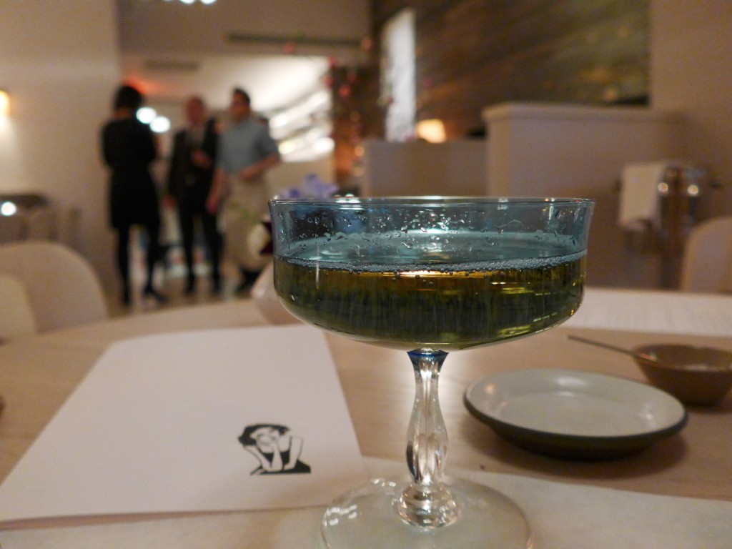 Champagne served in a coupe class, how adorable! (Photo by Cheryl Tiu)