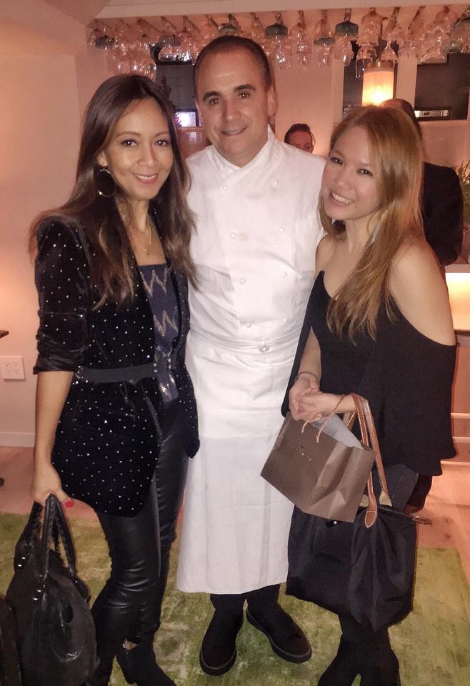 Jean-Georges Vongerichten with Michelle Hugo of Maison Hugo and myself at Jojo (Photo by Cheryl Tiu)