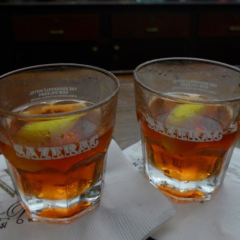 Did you know the sazerac was invented in New Orleans? Hence, imperative to have a sazerac at the Sazerac Bar where the sazerac was invented (Photo by Cheryl Tiu)