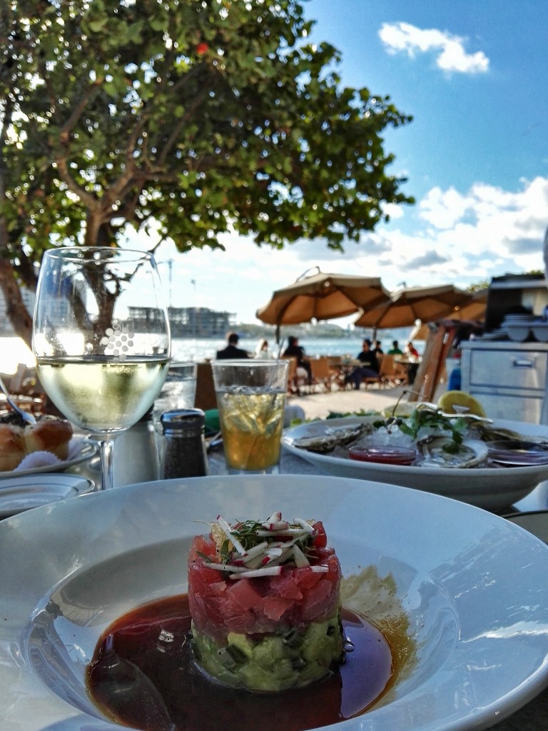 Seafood with a view at Smith and Wollensky Miami, right by South Pointe Park (Photo by Cheryl Tiu)