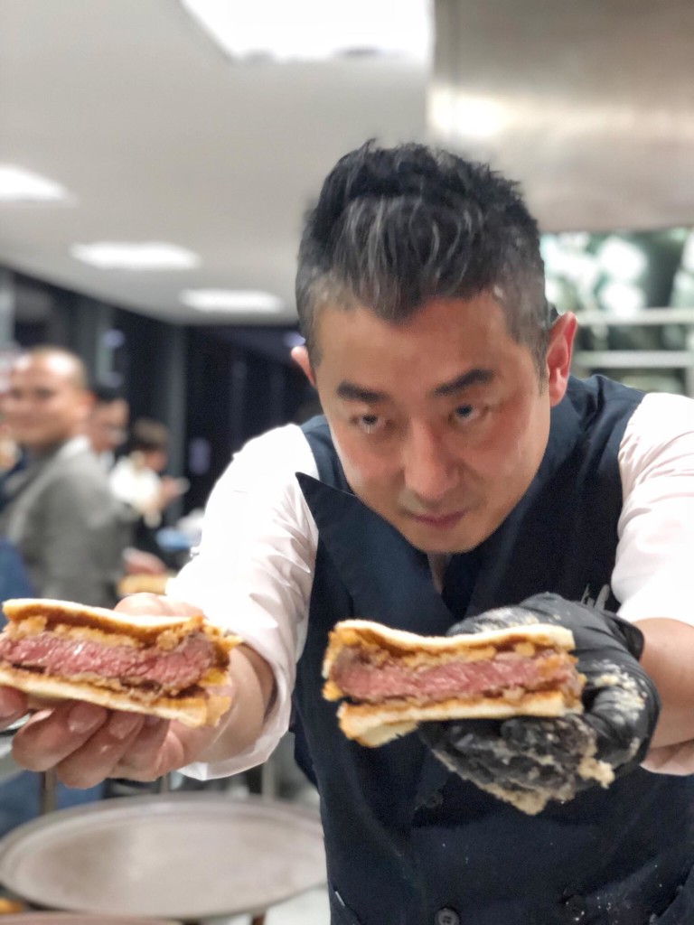 Wagyu Mafia's wagyu master Hisato Hamada at the pop-up announcement at Manila House (Photo by Cheryl Tiu)