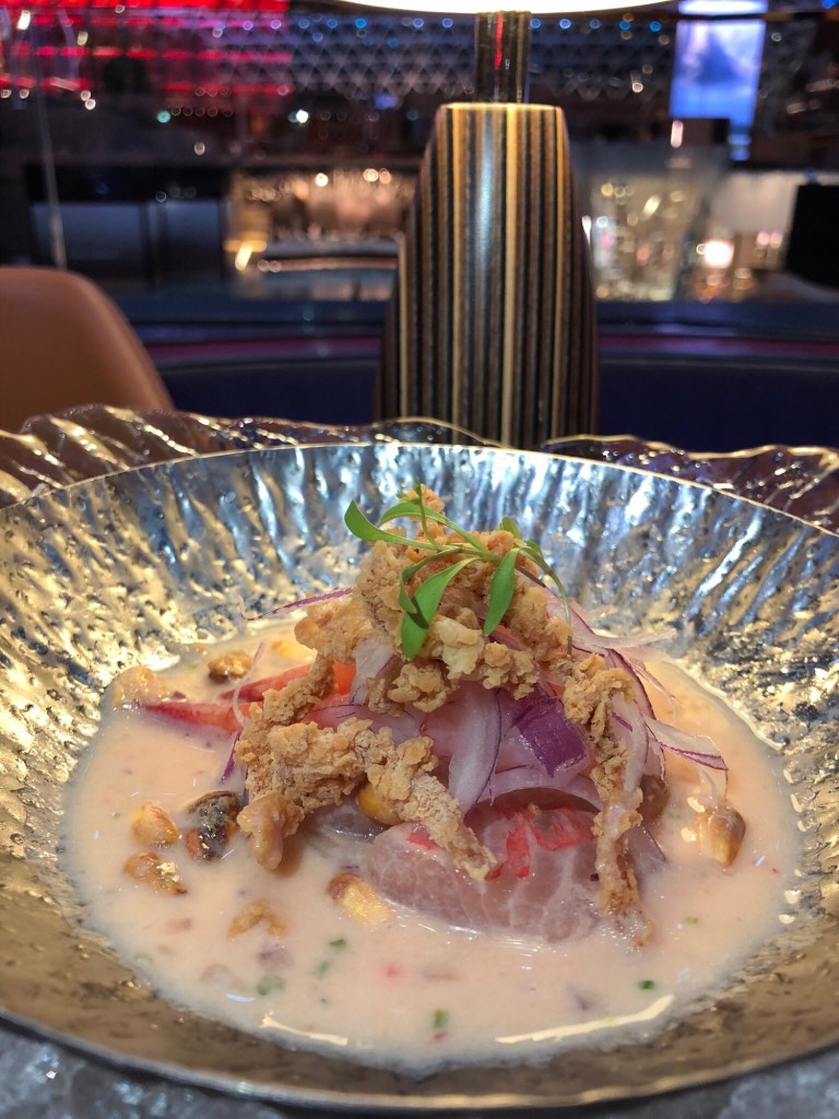 Mmm... classic Peruvian seafood ceviche topped with fried calamari.. yummm. CARRETILLA CEBICHE (Photo by Cheryl Tiu)