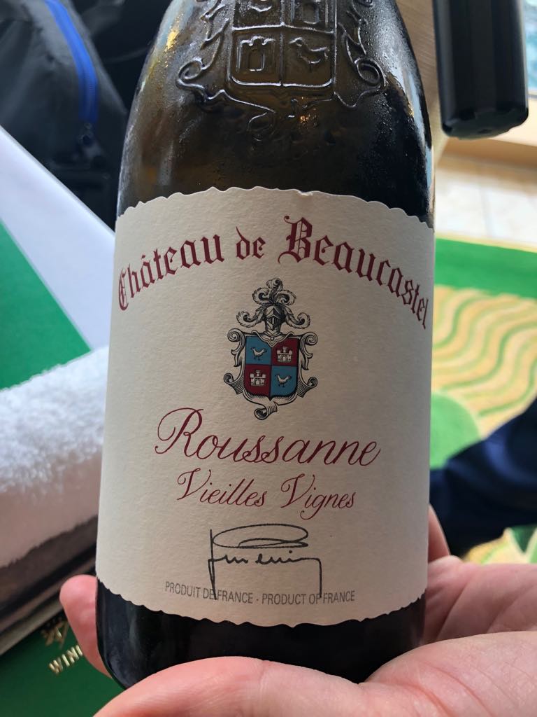 And with the pork iberico, a beautiful CDP from Chateau de Beaucastel which Robert Parker once called "the Montrachet of the Rhone" (Photo by Cheryl Tiu)