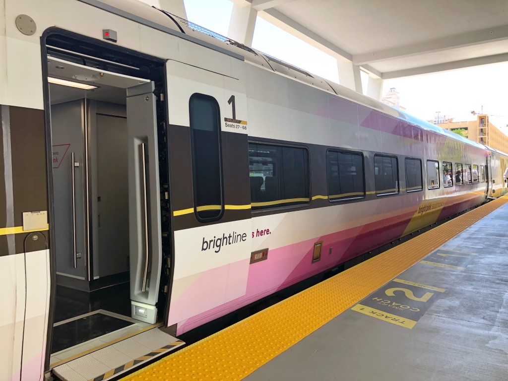 The Brightline Train (Photo by Cheryl TIu)