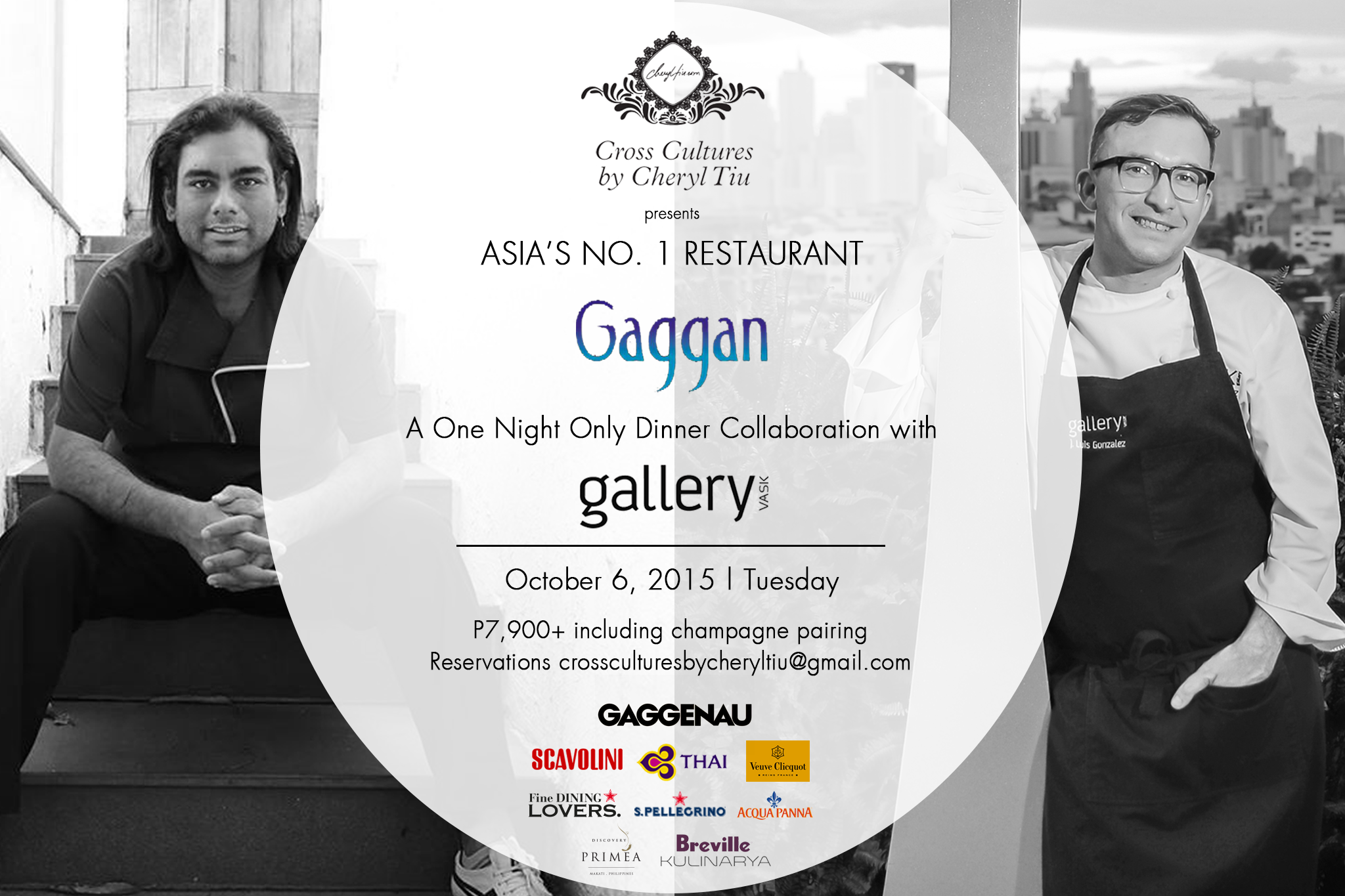 Cross Cultures x Gaggan x Gallery Vask- October 6, 2015 Tuesday